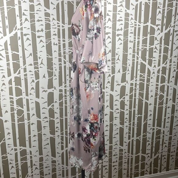 ASOS Floral Print Dolman Sleeve Empire Waist Midi Dress 8 - Picture 3 of 12